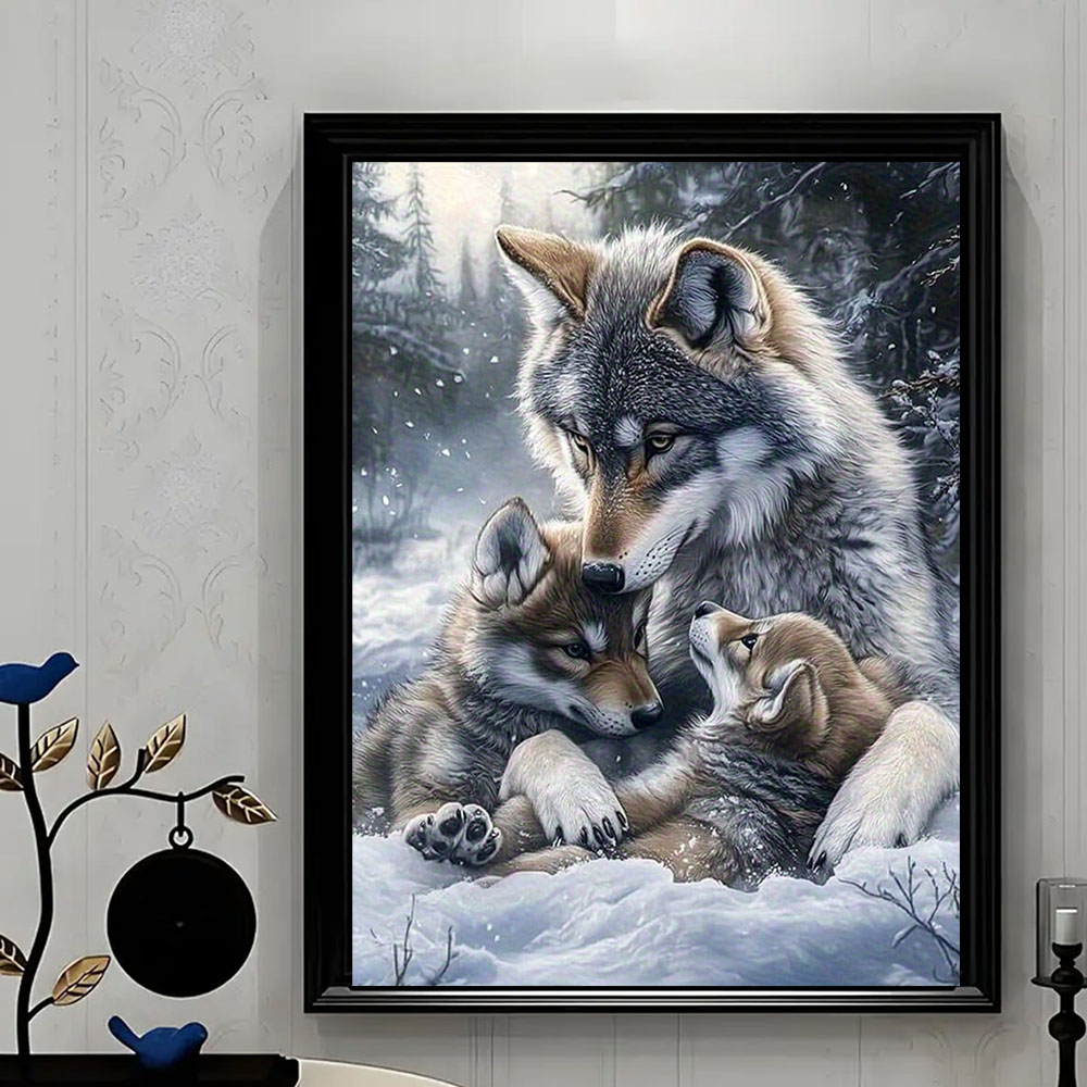 Wolf Family Diamond Painting S - Art Craft For Adults recensione e prezzo