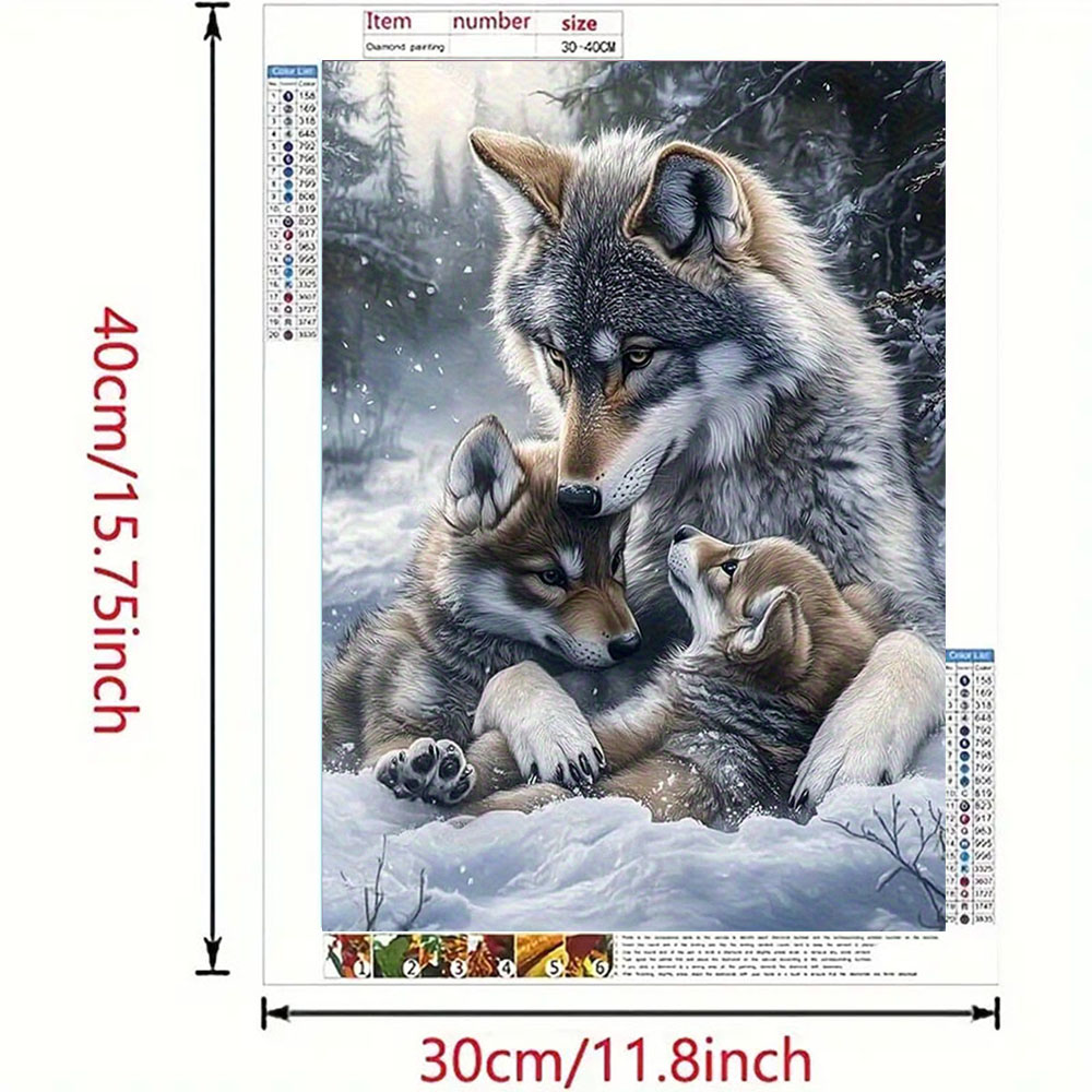 Wolf Family Diamond Painting S - Art Craft For Adults recensione e prezzo
