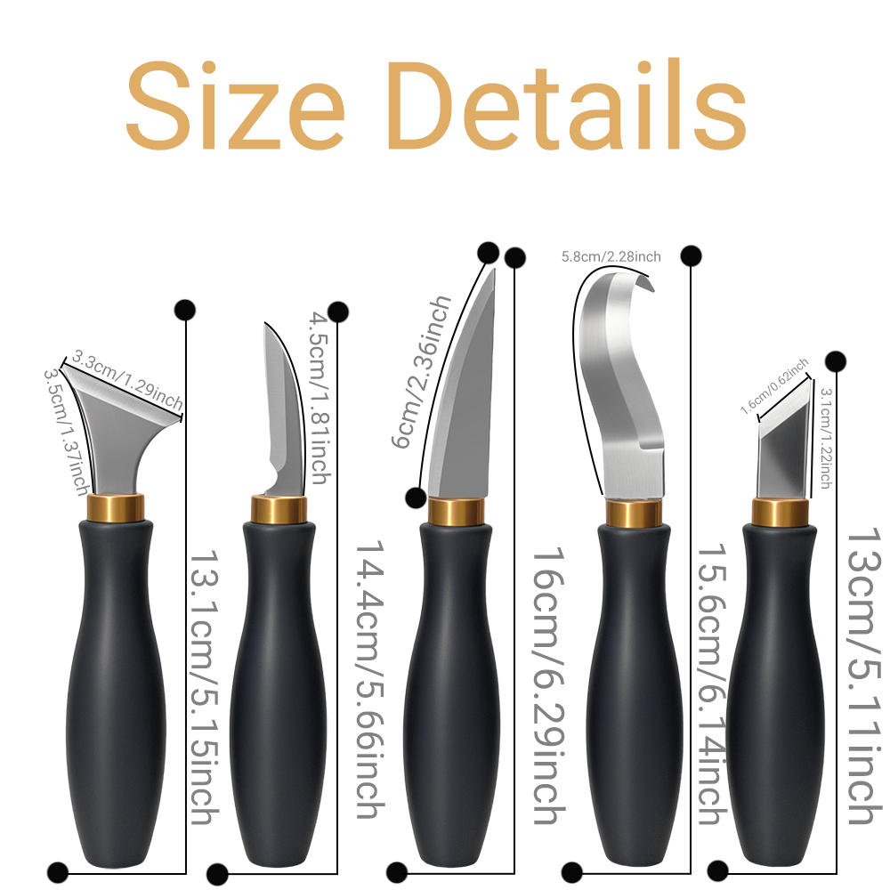 5pcs wood carving tools for be - Art Craft Wood recensione e prezzo