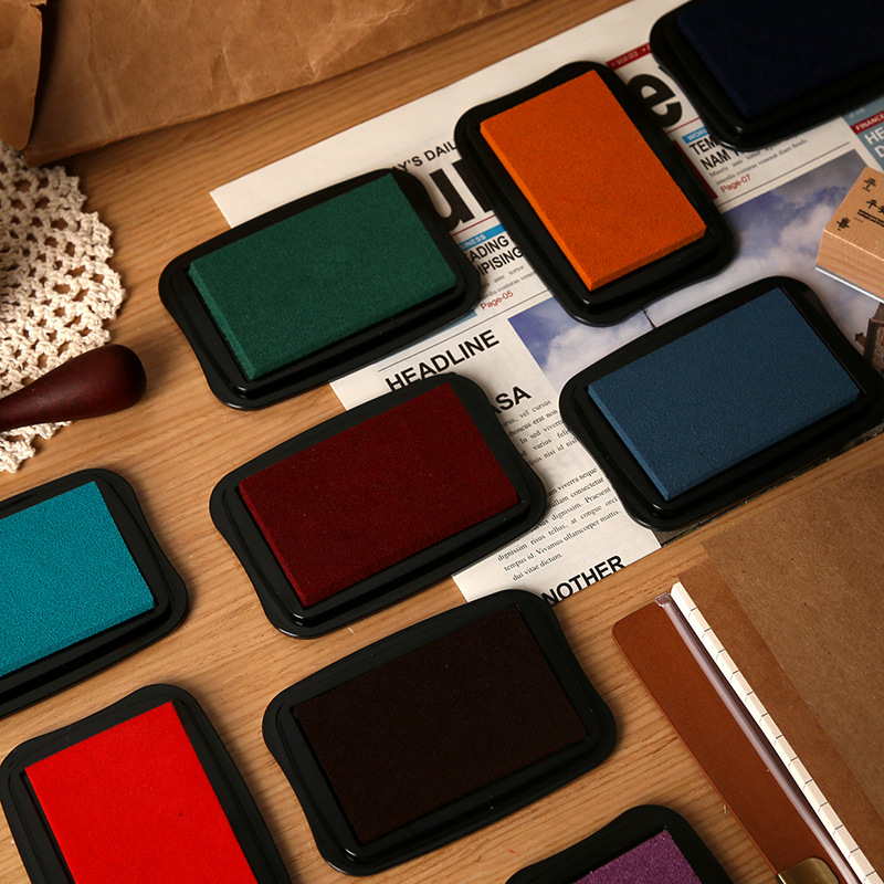 12 Colors Vintage Solid Color  - Stamping Ink Pad recensione e prezzo