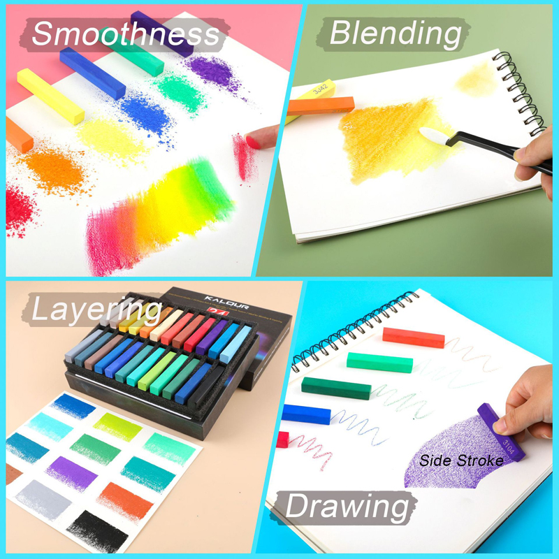24Colors Set Soft Pastel Maste - Sketching Charcoal Set recensione e prezzo