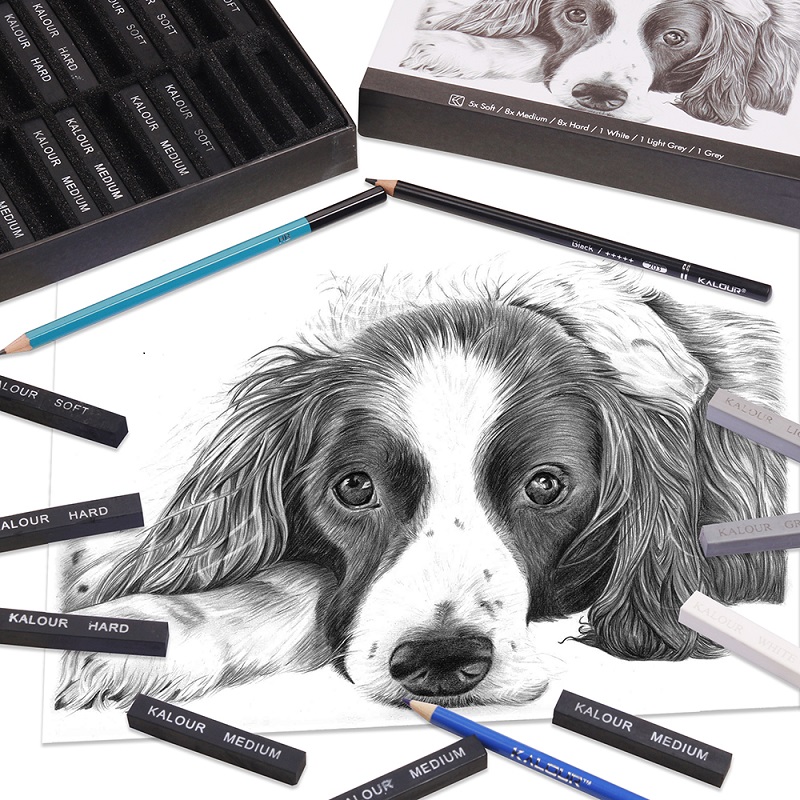 24Colors Set Soft Pastel Maste - Sketching Charcoal Set recensione e prezzo
