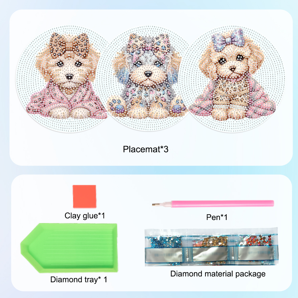 3Pcs Diamond Art Painting Plac - Art Craft Kits recensione e prezzo