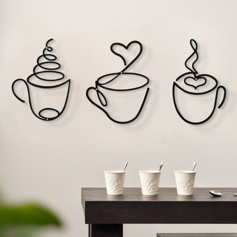 Creative Coffee Themed Wall De - Art Craft Cafe recensione e prezzo
