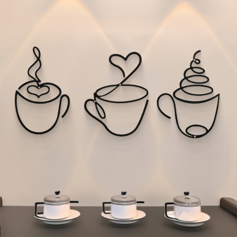 Creative Coffee Themed Wall De - Art Craft Cafe recensione e prezzo