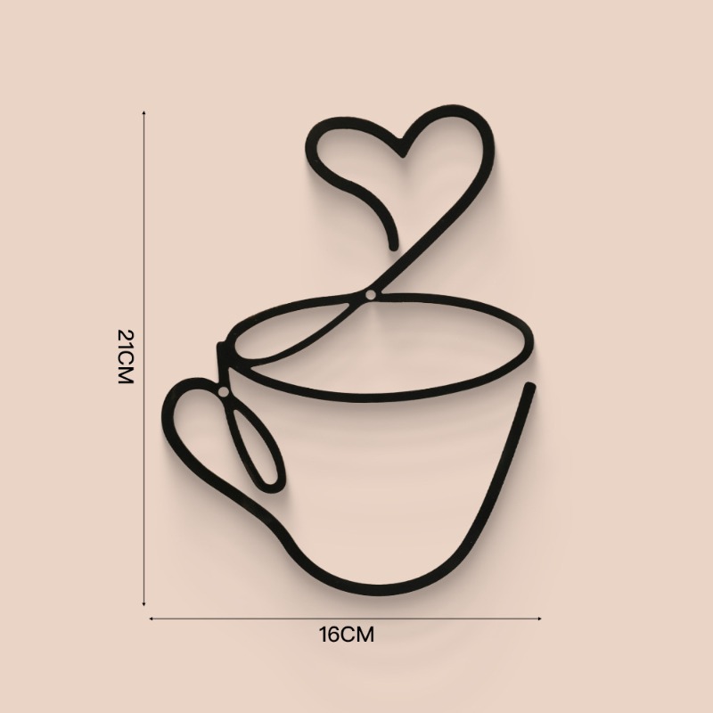 Creative Coffee Themed Wall De - Art Craft Cafe recensione e prezzo