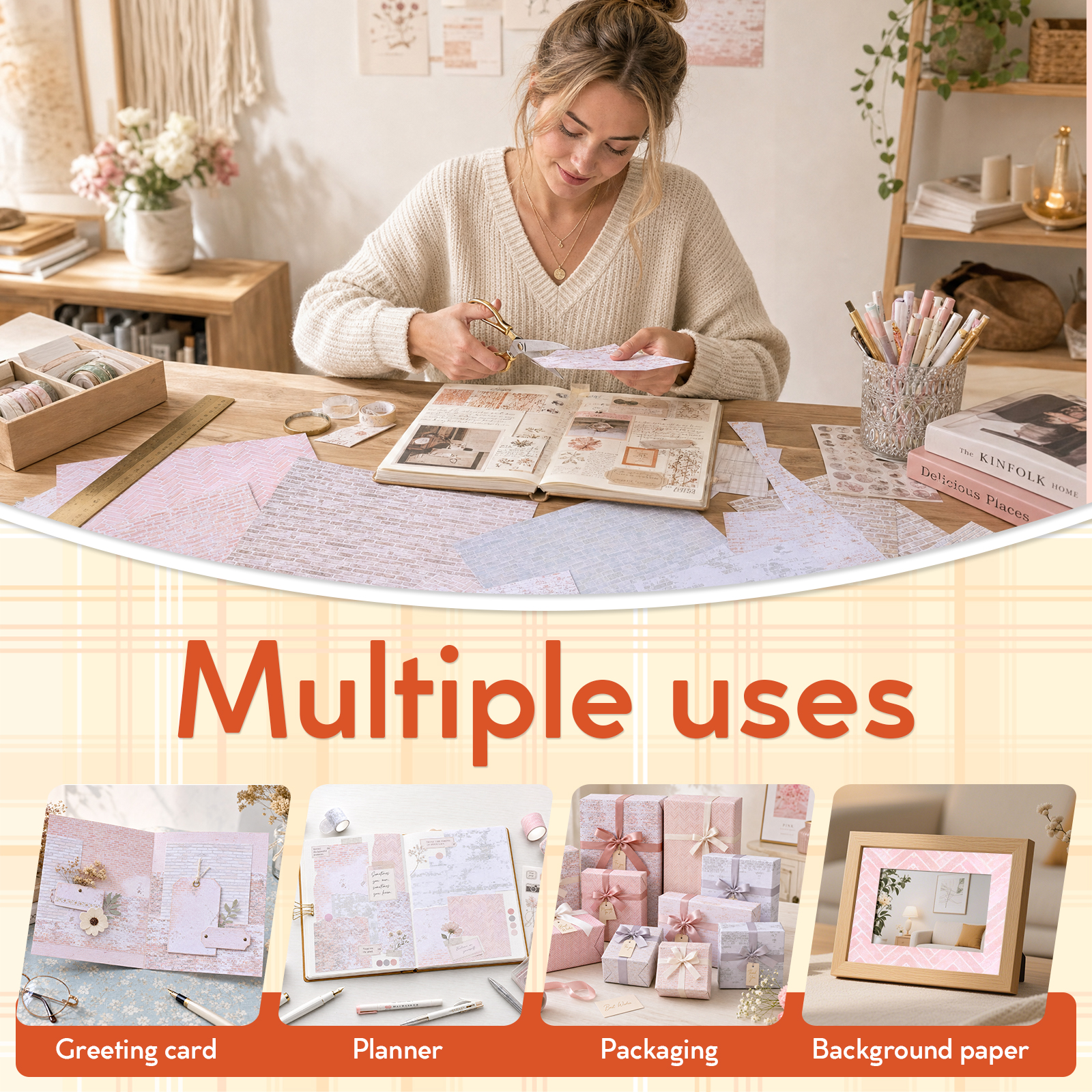 24 Sheets Double Sided Scrapbo - Art Craft Background recensione e prezzo