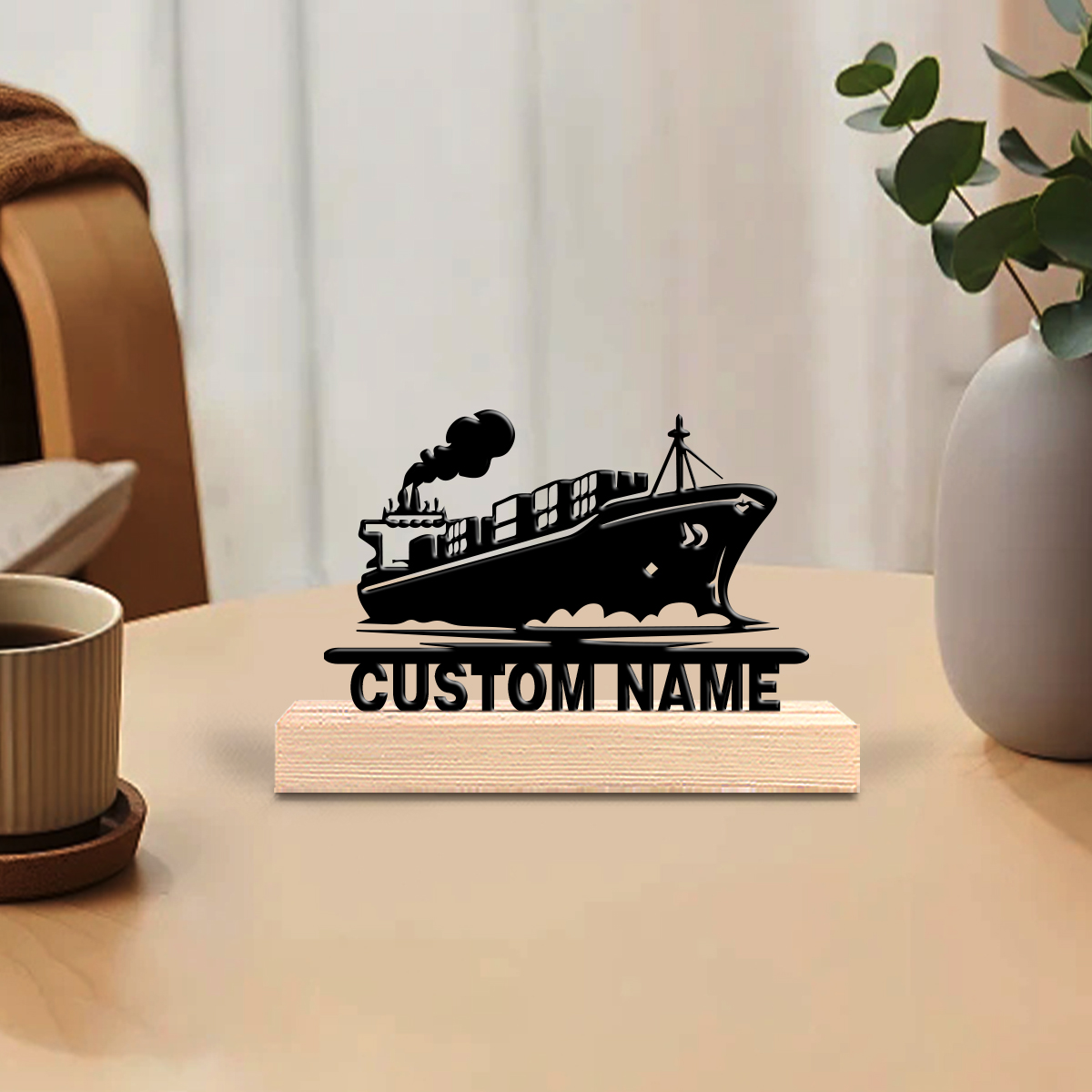 1pc new boat Custom Text Tin S - Art Craft Wood recensione e prezzo