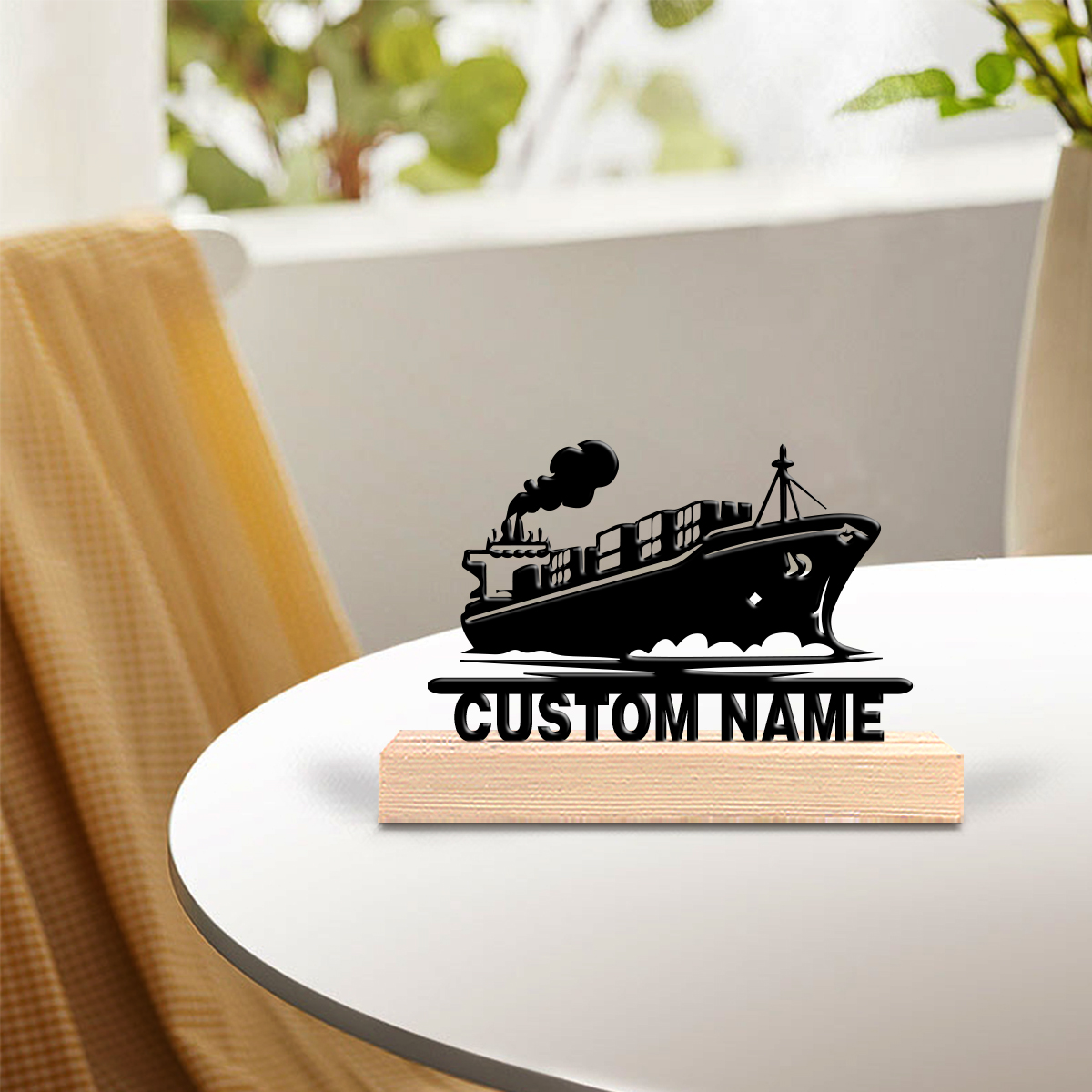 1pc new boat Custom Text Tin S - Art Craft Wood recensione e prezzo