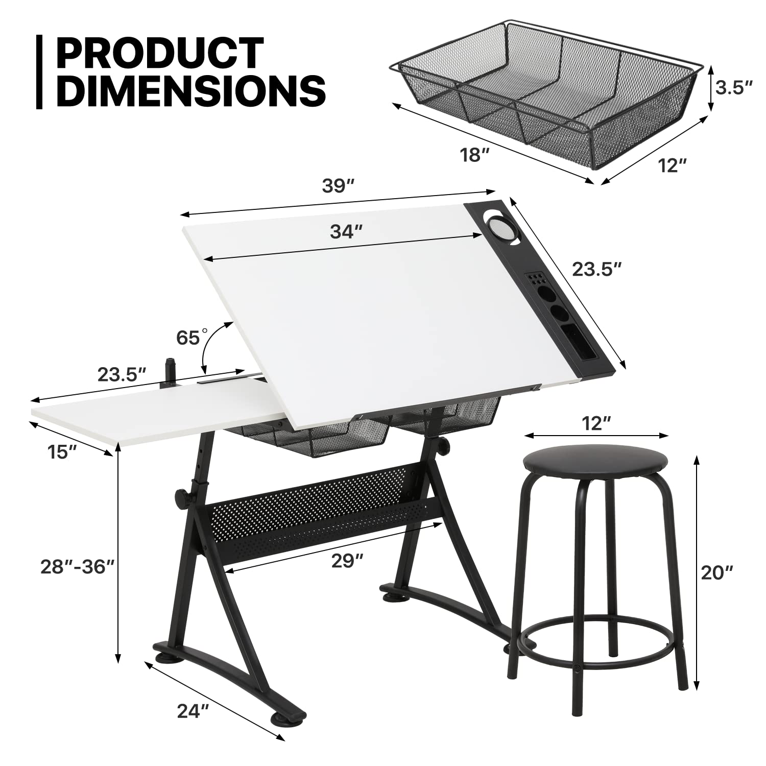 Art Deco Drafting Table, Heigh - Art & Craft Of Problem Solving recensione e prezzo