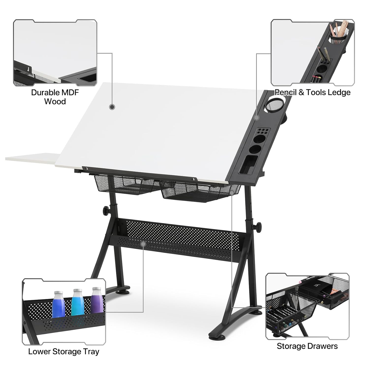 Art Deco Drafting Table, Heigh - Art & Craft Of Problem Solving recensione e prezzo