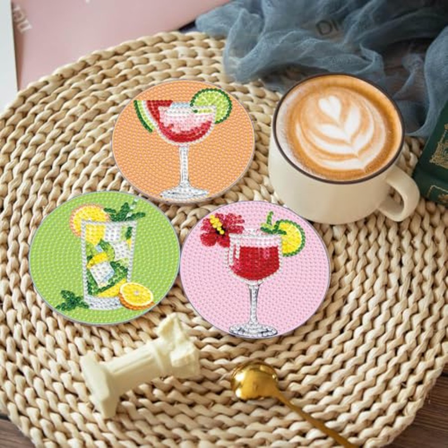 8 PCS Diamond Art Coasters Kit - Art Craft Accessories recensione e prezzo