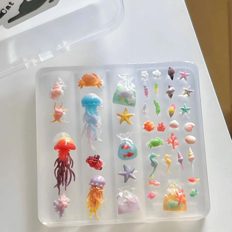 3D Ocean Series Silicone Nail  - Art Craft Jellyfish recensione e prezzo
