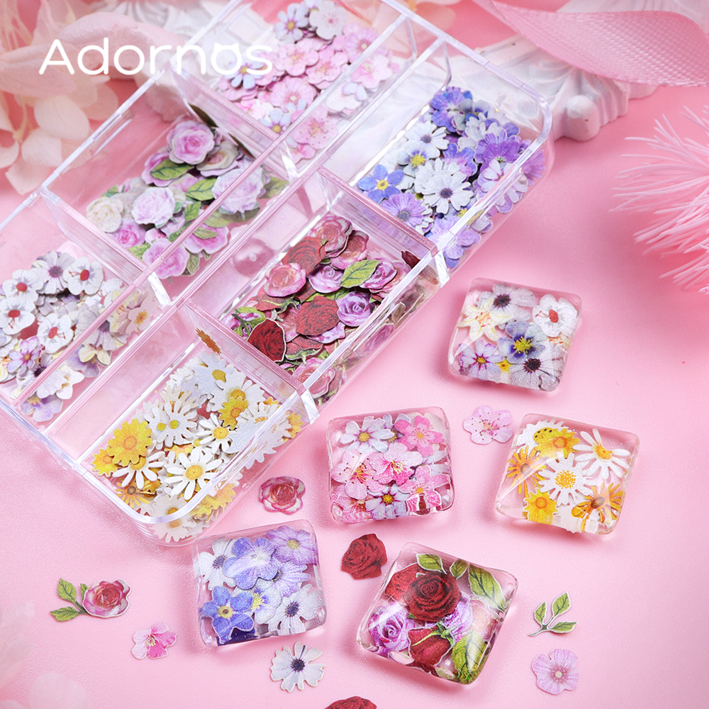 6 Grids Flowers Wood Pulp Chip - The Art And Craft Of Jewelry recensione e prezzo