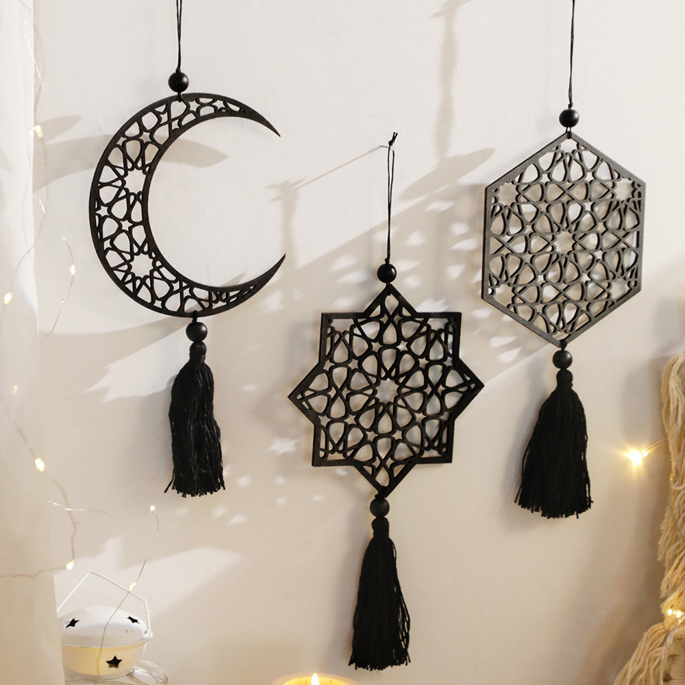 Black Star And Moon Hollow Woo - Unique Art Craft recensione e prezzo