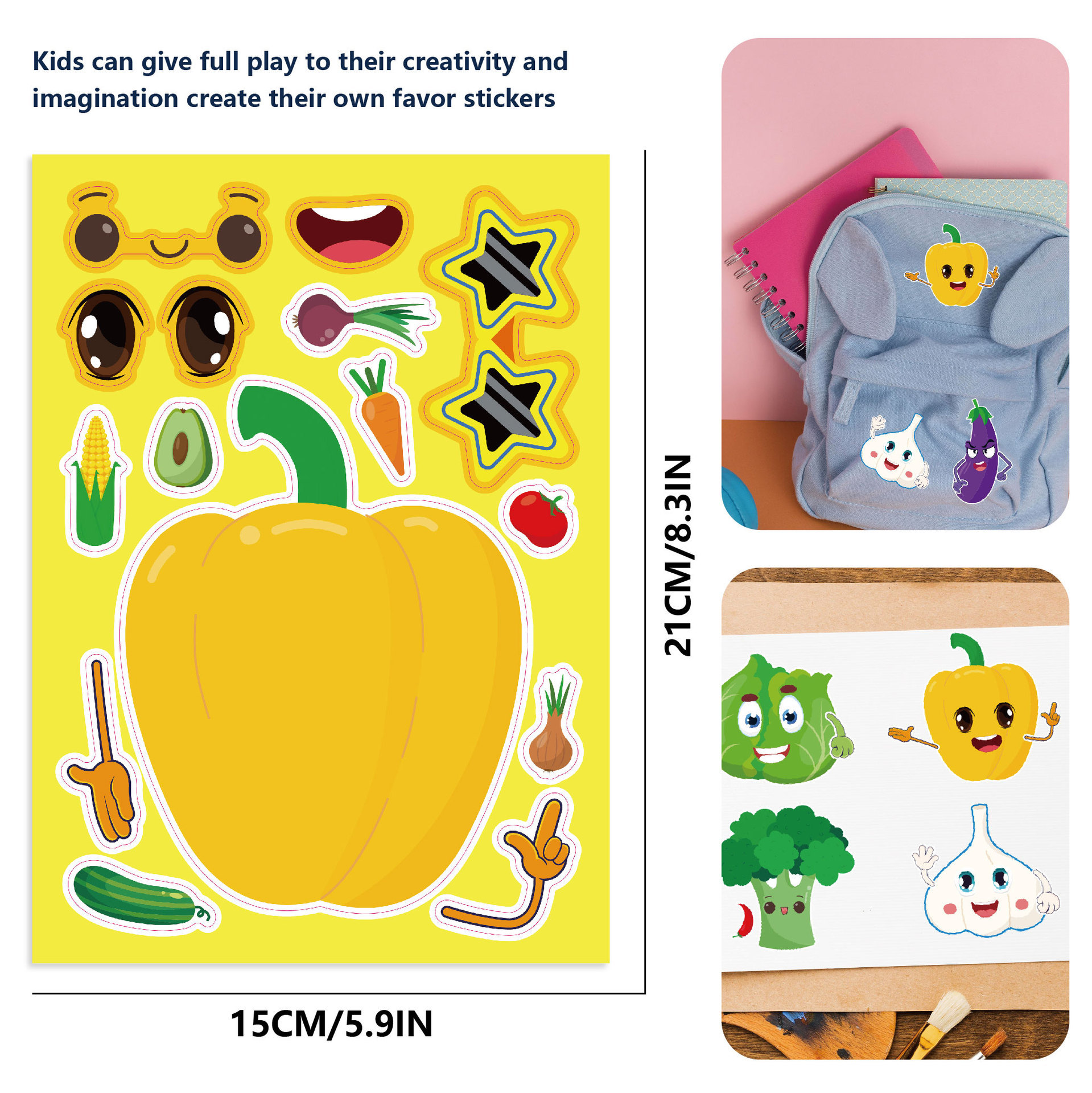 16Sheets Make Your Own Fruits  - Art And Craft Vegetable recensione e prezzo