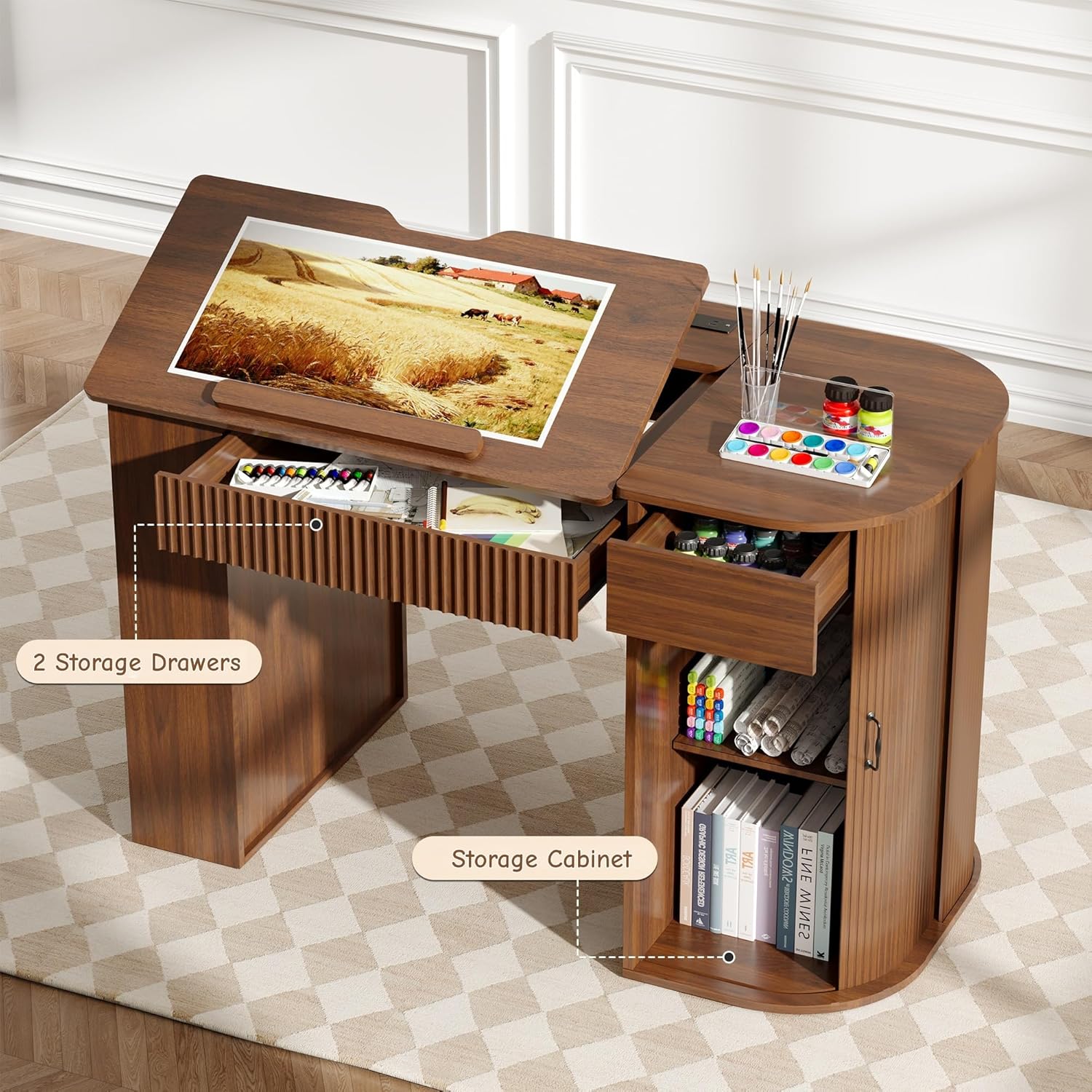Drafting Table with Storage Ca - Art & Craft Of Problem Solving recensione e prezzo