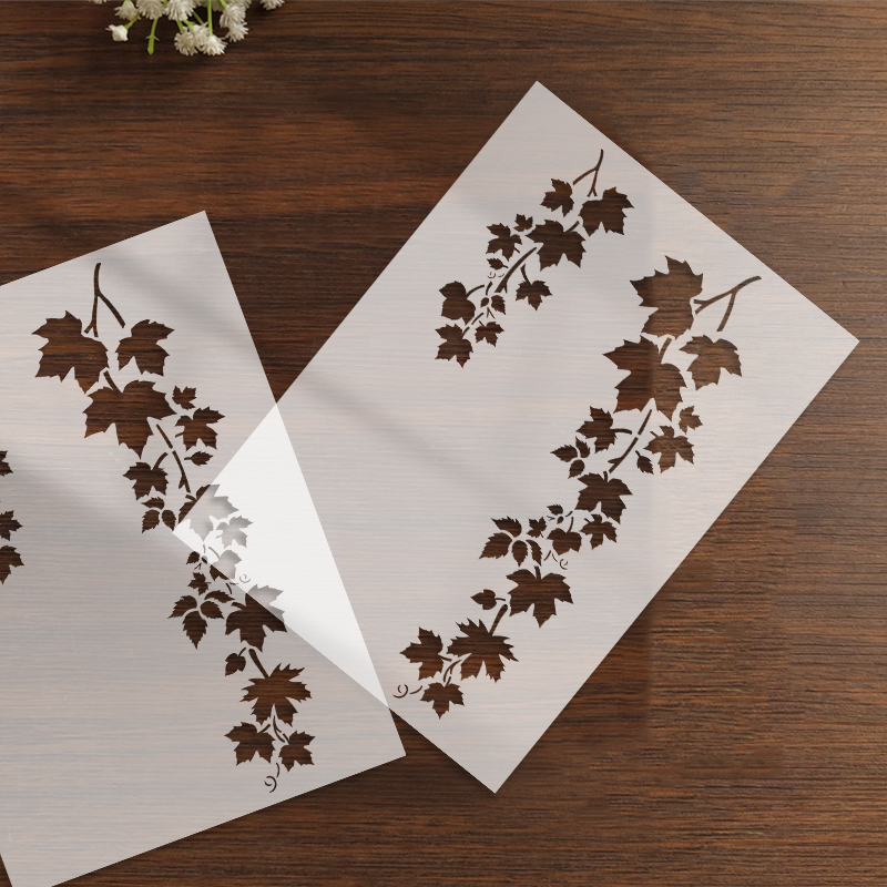 YOMDID 1pc Leaf Pattern PET Pa - Art Craft Template recensione e prezzo