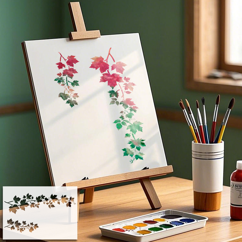 YOMDID 1pc Leaf Pattern PET Pa - Art Craft Template recensione e prezzo