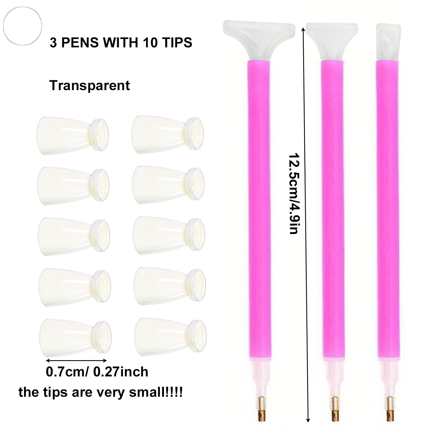 10 Silicone Tips & 3 Pens Diam - Art Craft Accessories recensione e prezzo