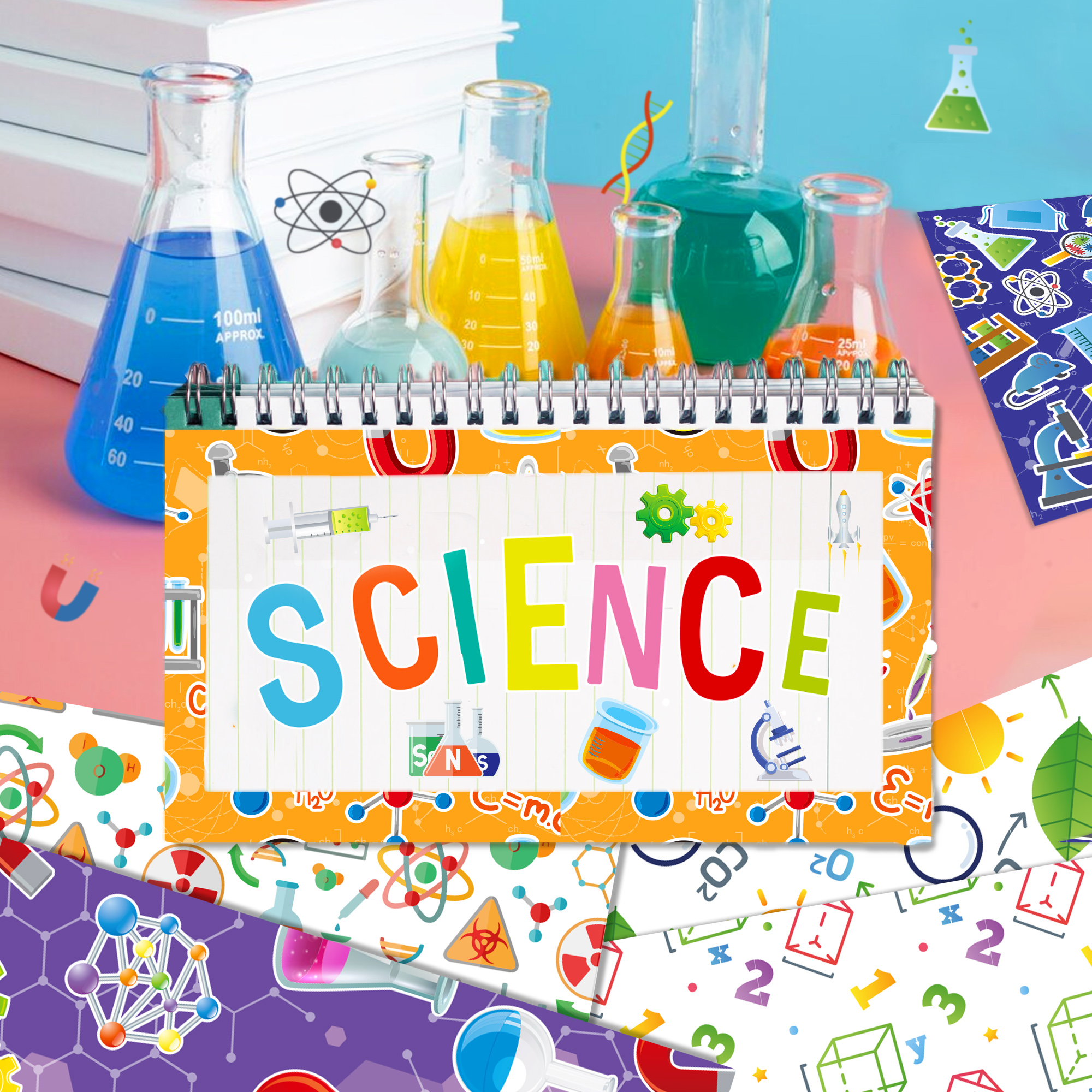 24pcs Science Scientist Scrapb - Art Craft Background recensione e prezzo