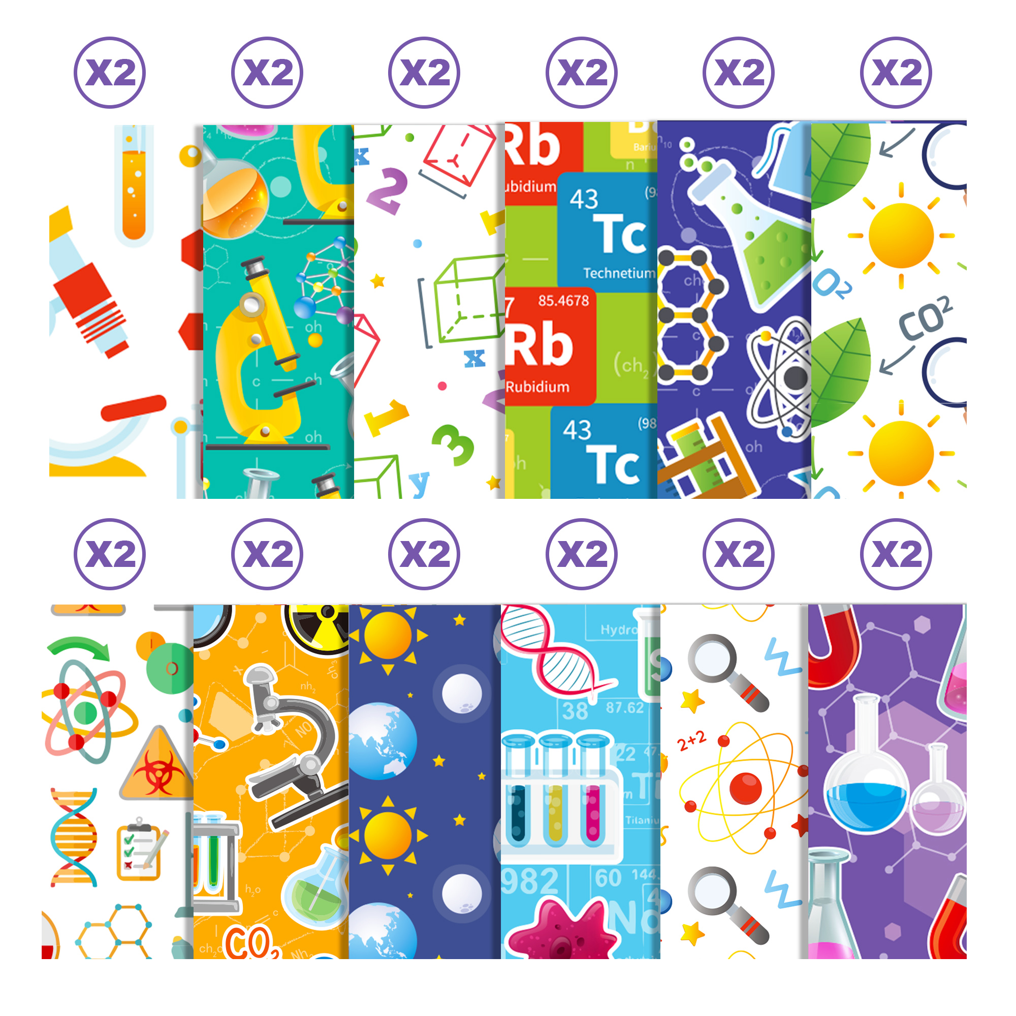24pcs Science Scientist Scrapb - Art Craft Background recensione e prezzo