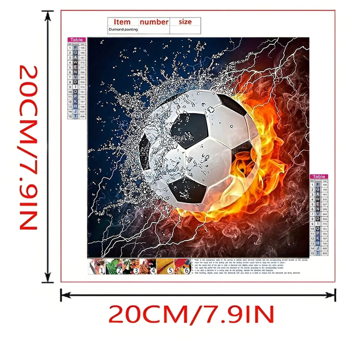A Set of Football Diamond Pain - Art Craft Website recensione e prezzo