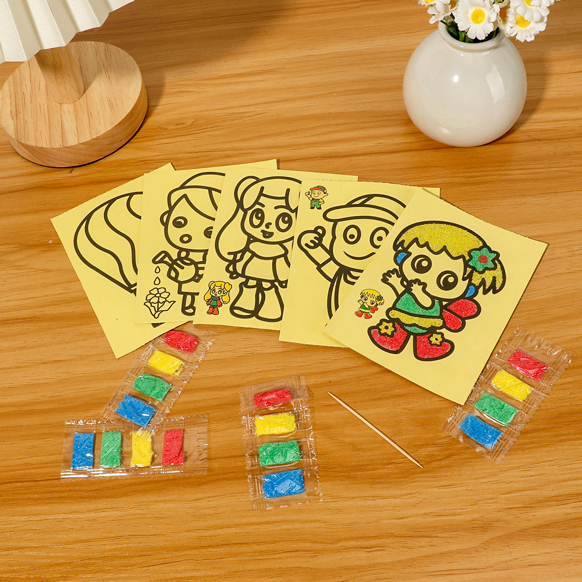 Childrens DIY Sand Art Kit Car - Art Craft Doodle recensione e prezzo