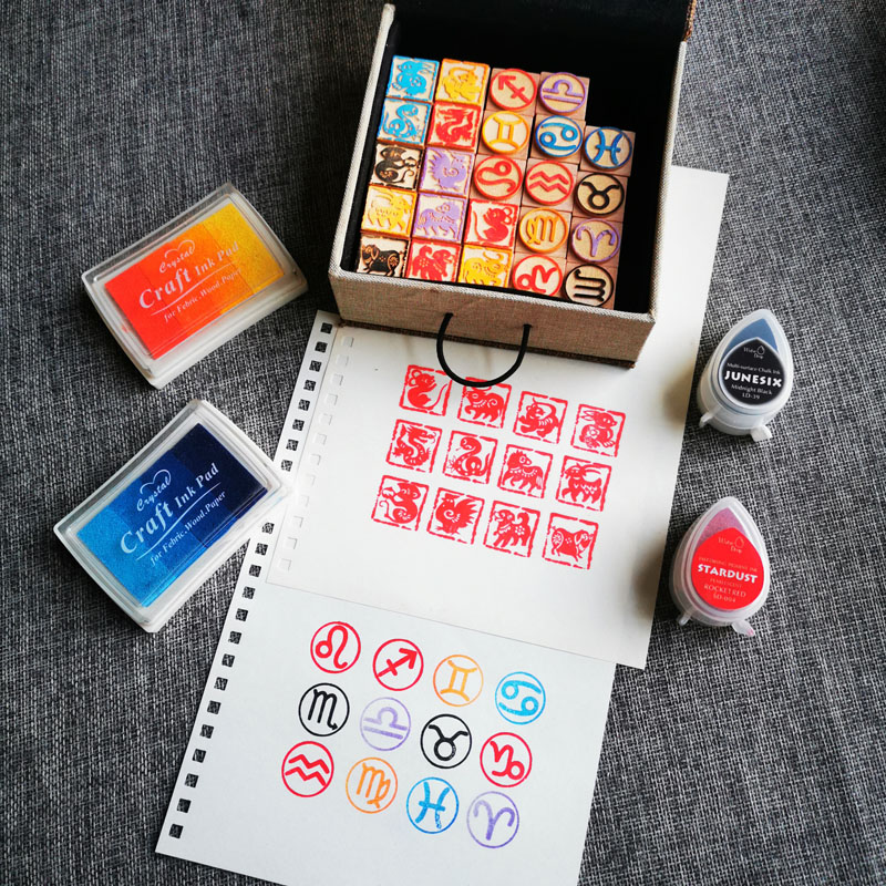 DIY Twelve Zodiac Seals Twelve - Stamping Ink Pad recensione e prezzo
