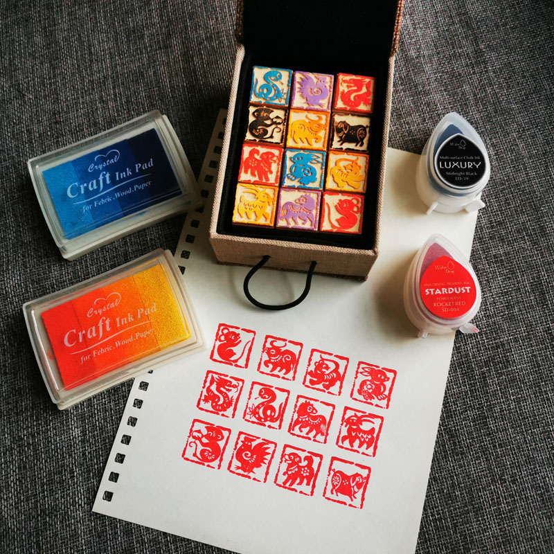 DIY Twelve Zodiac Seals Twelve - Stamping Ink Pad recensione e prezzo