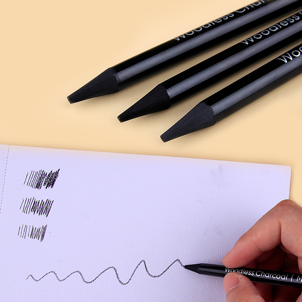 3pcs Woodless Graphite Pencils - Sketching Charcoal Set recensione e prezzo