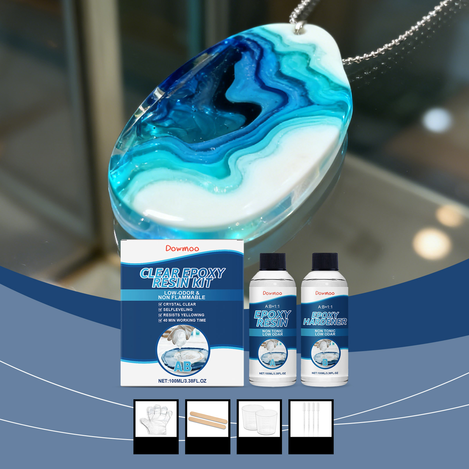 DIY Crystals Clear Epoxys Resi - The Art And Craft Of Jewelry recensione e prezzo