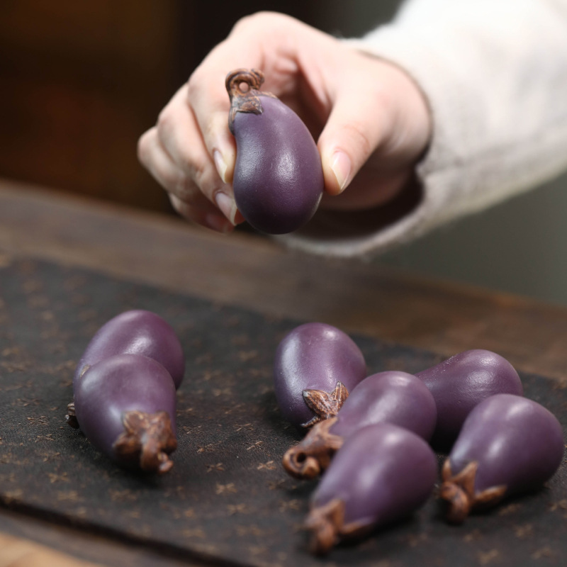 Purple Sand Eggplant Tea Pet H - Art And Craft Vegetable recensione e prezzo