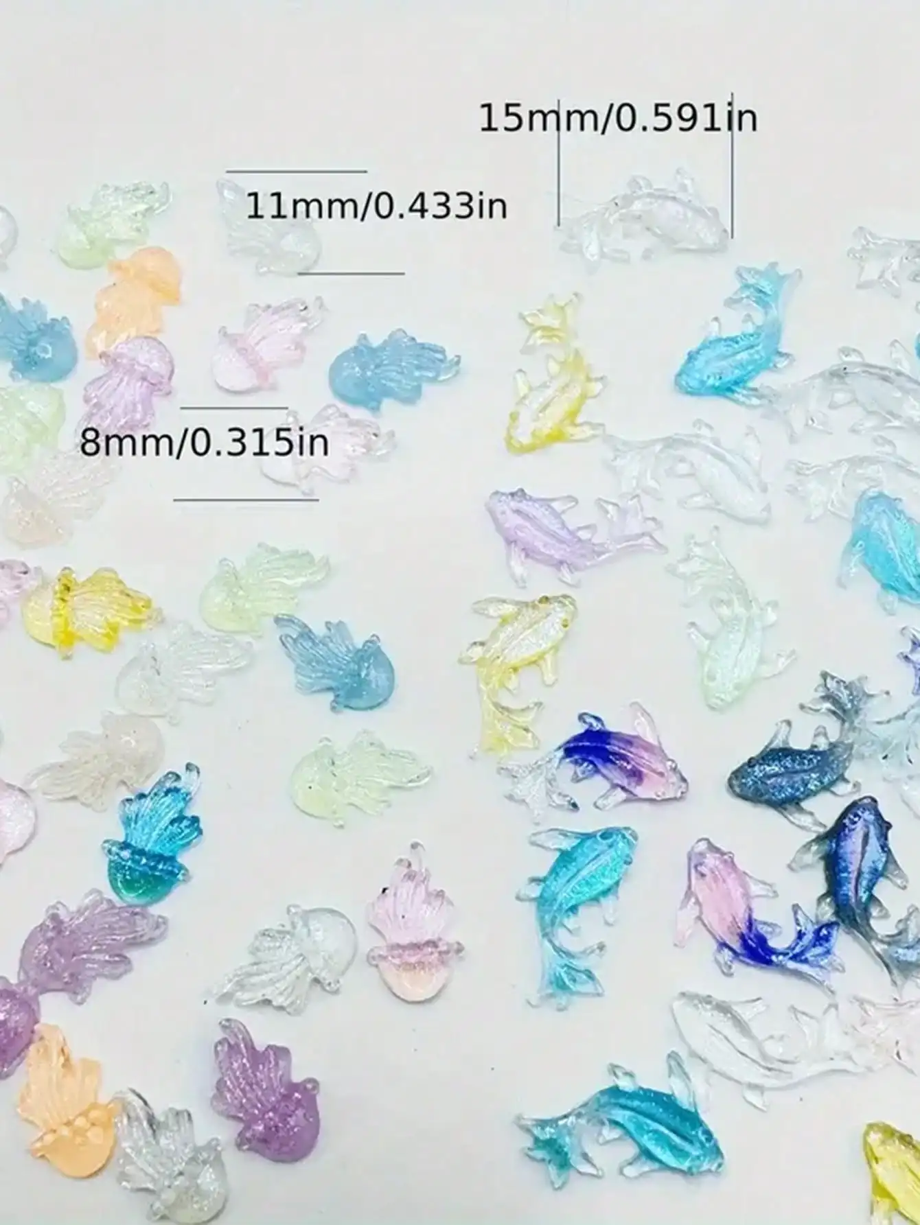 100Pcs Mini Ocean Animal Nail  - Art Craft Jellyfish recensione e prezzo