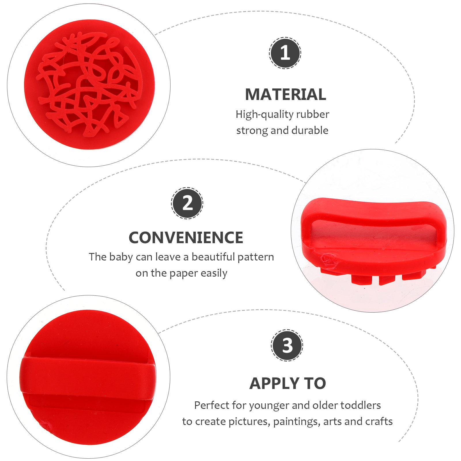 8Pcs Rubber Stamps Premium Qua - Art Craft Education recensione e prezzo