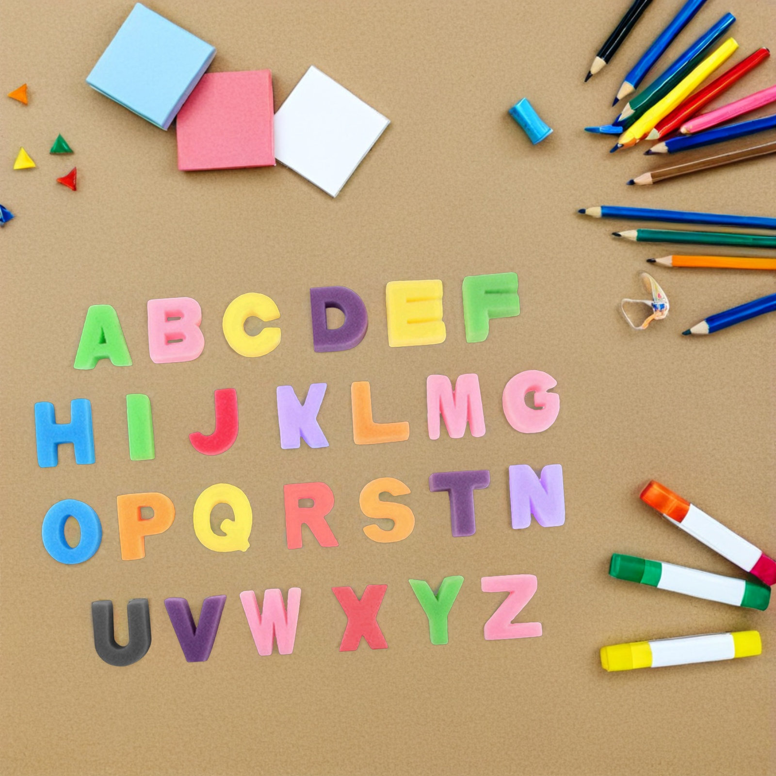 26Pcs Alphabet Sponge Stamps K - Art Craft Education recensione e prezzo