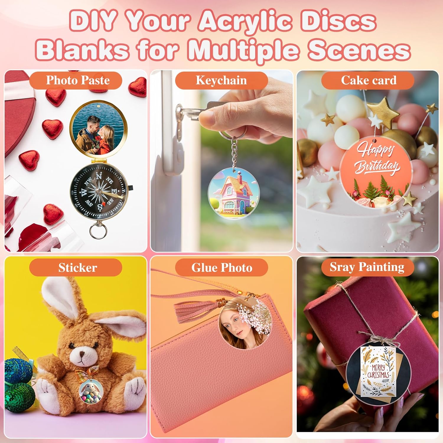 30 Pcs Clear Acrylic Circles 2 - Art Craft Activity recensione e prezzo