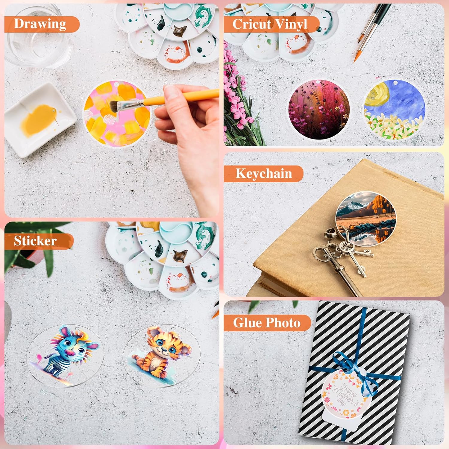 30 Pcs Clear Acrylic Circles 2 - Art Craft Activity recensione e prezzo