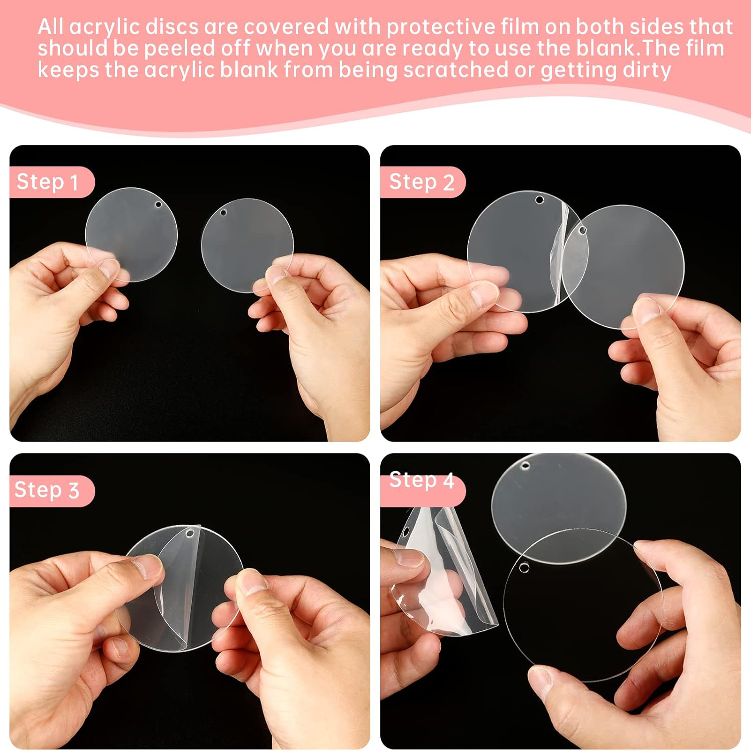 30 Pcs Clear Acrylic Circles 2 - Art Craft Activity recensione e prezzo