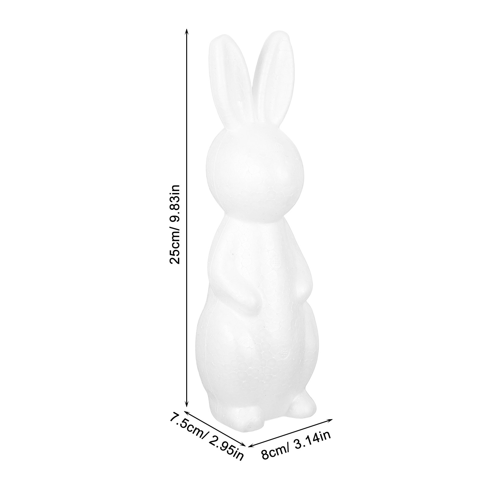 2Pcs Foam Rabbit Craft White D - Art Craft Rabbit recensione e prezzo