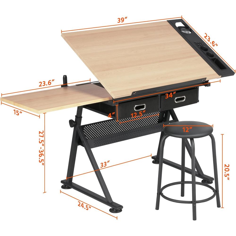 Height Adjustable Drating Tabl - Art & Craft Of Problem Solving recensione e prezzo