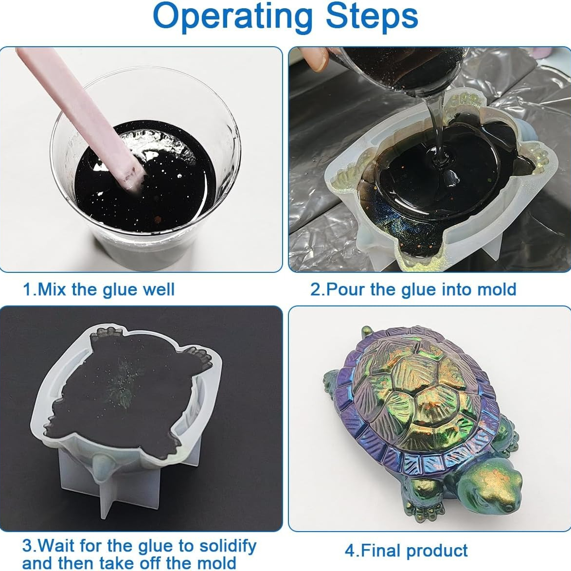 3D Tortoise Resin Molds Thick  - Art Craft Website recensione e prezzo
