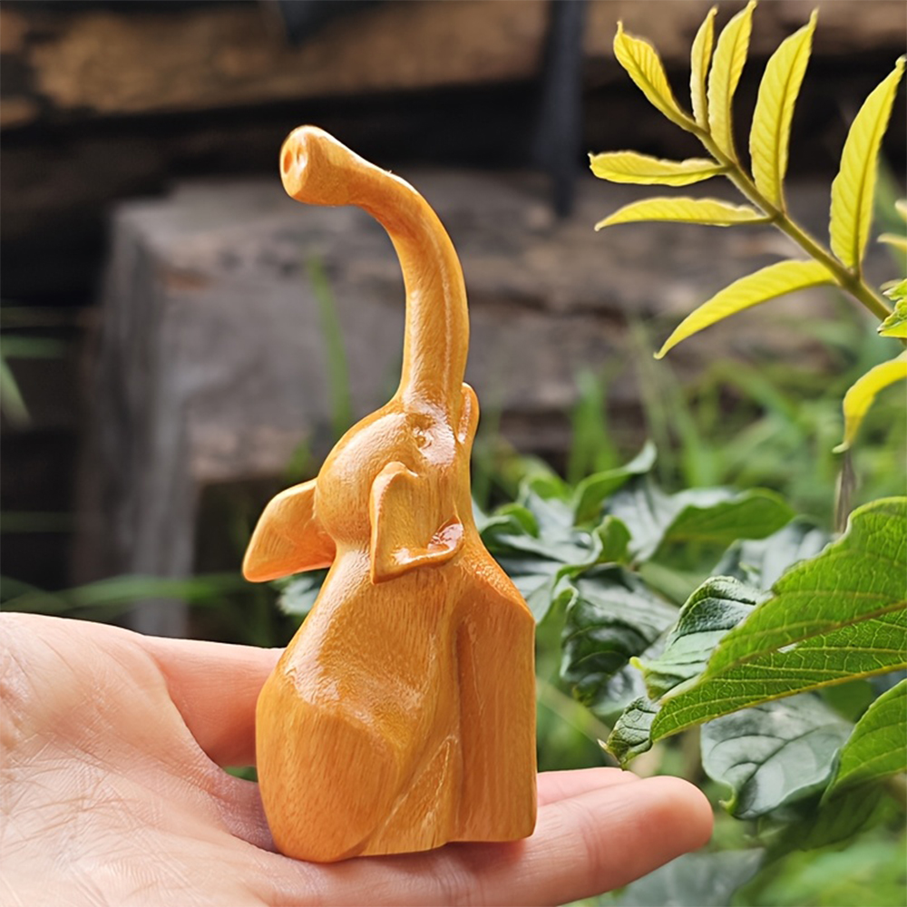 Minimalist Wooden Elephant Orn - Art Craft Elephant recensione e prezzo