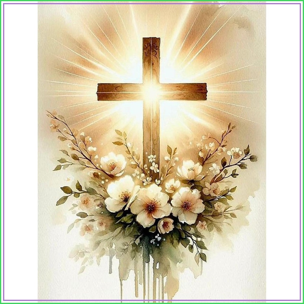 Religious Cross Diamond Art Ki - Art Craft For Adults recensione e prezzo