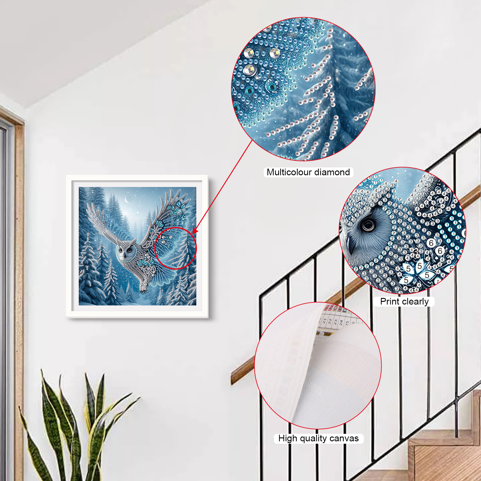 5D DIY Diamond Painting Kit Ow - Art Craft Website recensione e prezzo