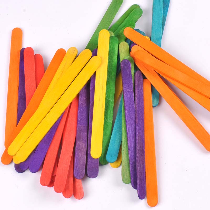 50Pcs/Lot Natural Wood & Color - Art Craft Education recensione e prezzo