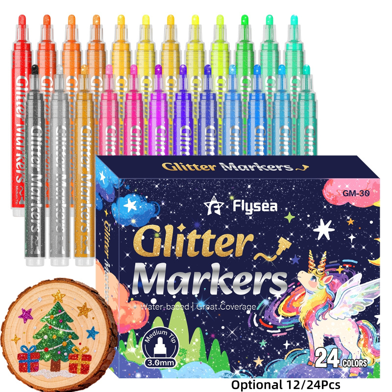 12/24 Color Acrylic Glitter Ma - Art Craft Doodle recensione e prezzo