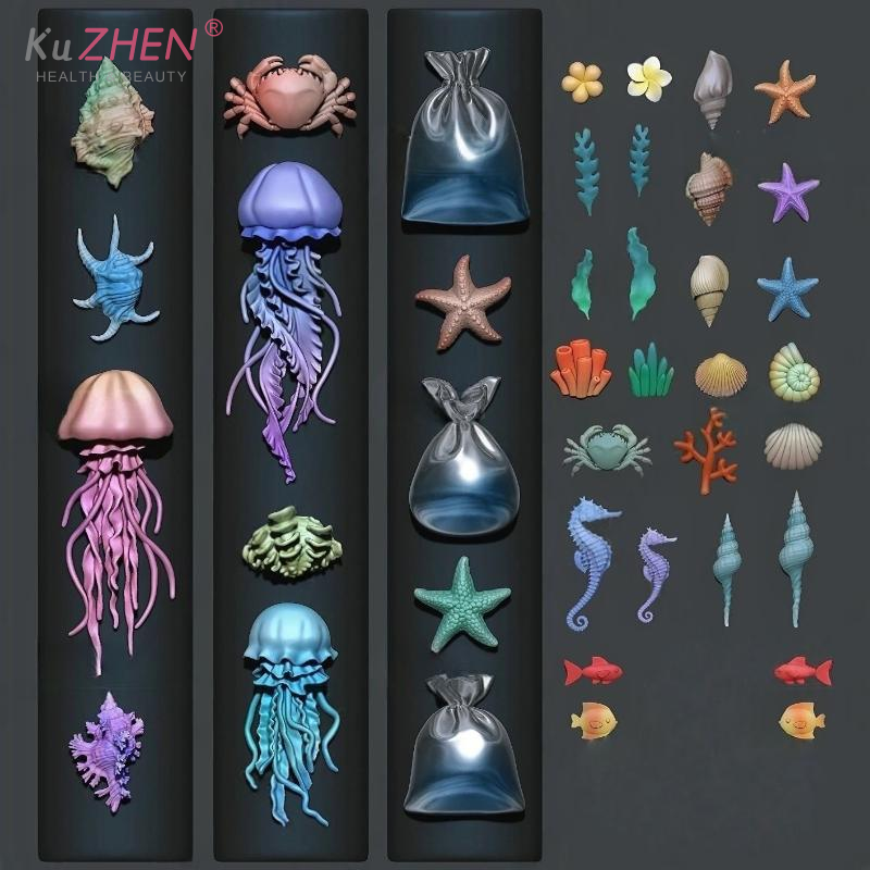 3D Ocean Series Silicone Nail  - Art Craft Jellyfish recensione e prezzo