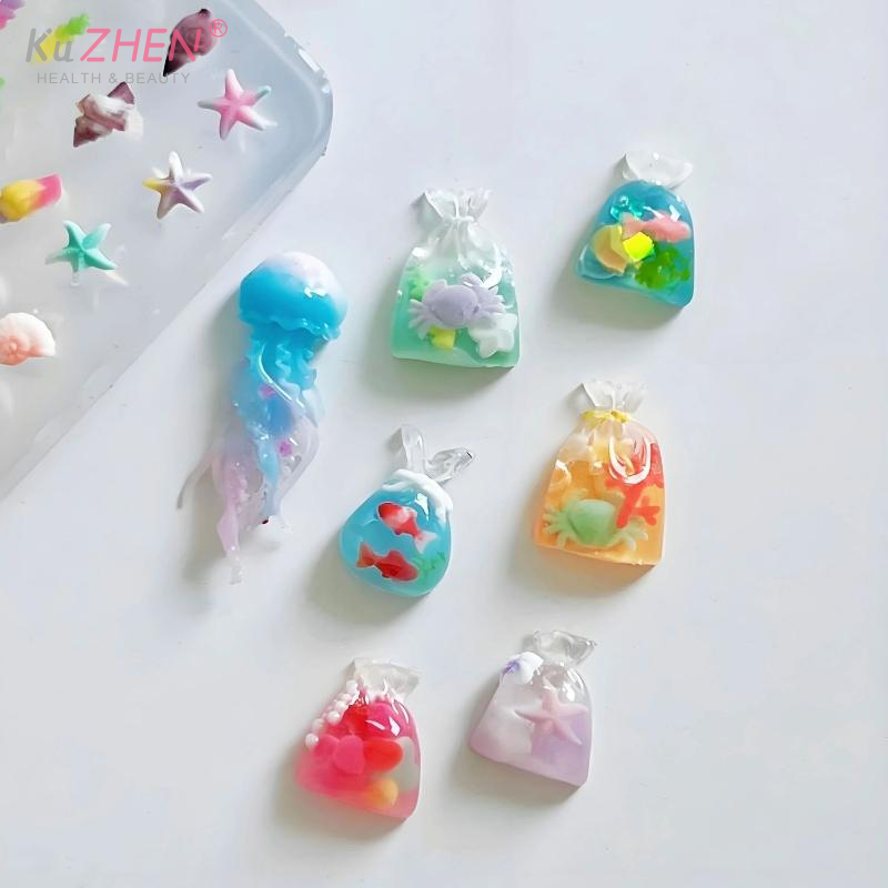 3D Ocean Series Silicone Nail  - Art Craft Jellyfish recensione e prezzo