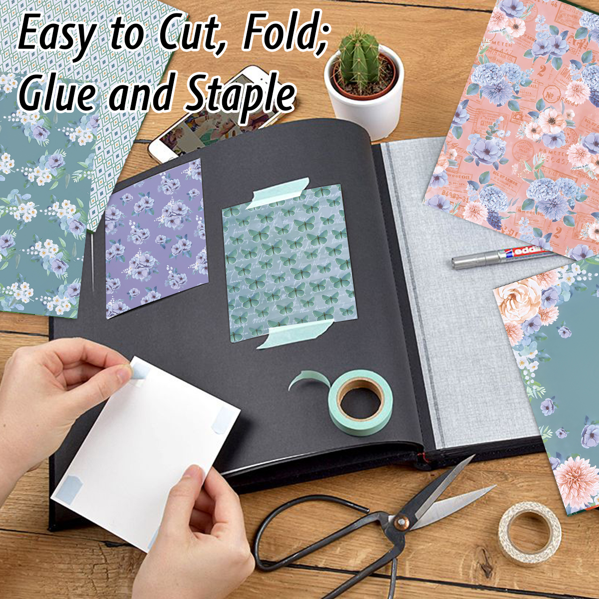 24 Sheets Colored Floral Patte - Art Craft Background recensione e prezzo